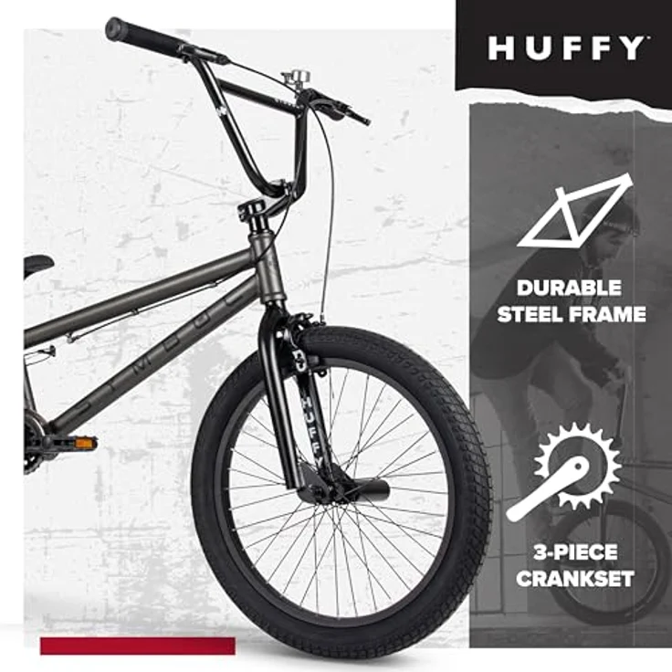 Huffy Symbol Freestyle BMX-Fahrrad, 20 Zoll für Dirt, Street und Park, ideal für Einsteiger – Bild 4