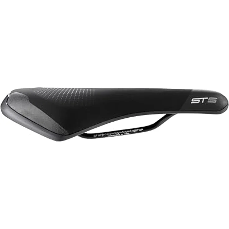 Selle Italia ST5 Flow, Fahrradsattel mit Gelpolsterung und Druckentlastung, Hi-Viz-Einsätze für erhöhte Sicherheit – Bild 3