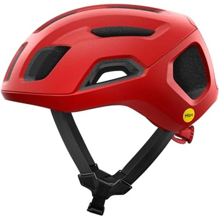 POC VENTRAL AIR MIPS, Fahrradhelm mit optimaler Belüftung und aerodynamischem Design, Rot (56–61 cm) – Bild 1