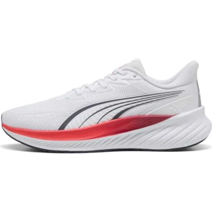 Puma Pounce Lite 2 Sneaker Laufschuhe mit PUMALite Schaumstoff, PROTREAD Laufsohle, Weiß/Rot, Schuhgröße: 38 EU – Bild 3