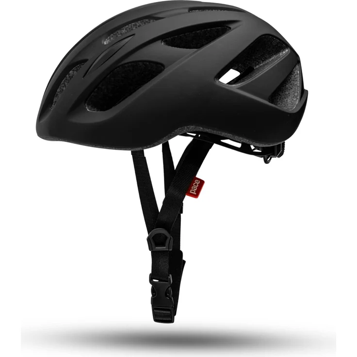 Crazy Safety Empire Fahrradhelm, Matt Schwarz, 54cm-59cm, EN1078, 20 Belüftungsöffnungen, verstellbar, In-Mold Schale