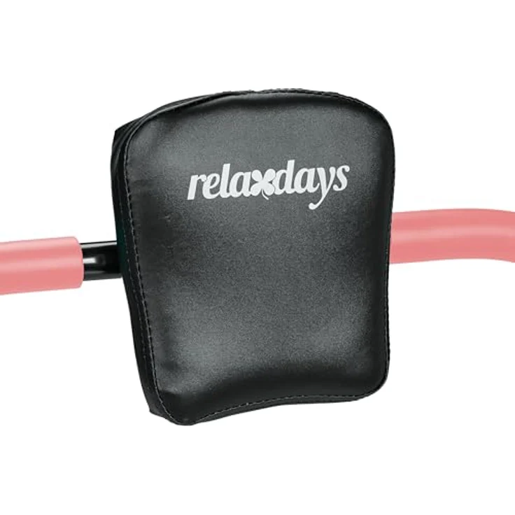 relaxdays Bauchtrainer AB Roller für Zuhause in Rosa, Nackenstütze, bis 100 kg Belastbarkeit – Bild 9