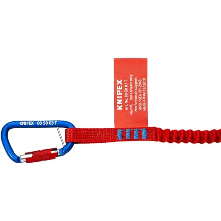 Knipex Materialkarabiner 2 Stück 82 mm 00 50 03 T BK, Twistlock-Sicherung, Pilzkopfsicherung, schwarz – Bild 4
