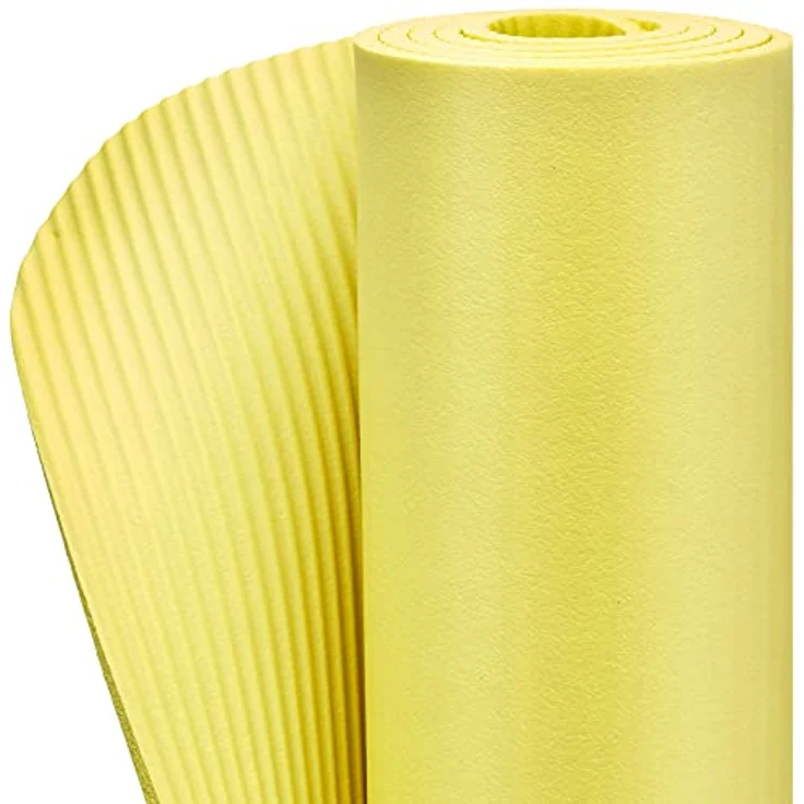 adidas Yoga-Matte - 7mm - Pulsgelb, umweltfreundlich mit gerippter Basis – Bild 3