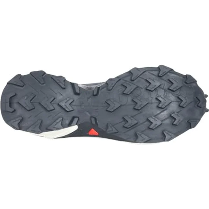 Salomon Herren Sneaker Supercross 4 GTX, wasserdichte Trailrunningschuhe mit GORE-TEX, Quicklace-Schnellschnürsystem, grisaille/white/carbon, Größe 11.5 – Bild 3