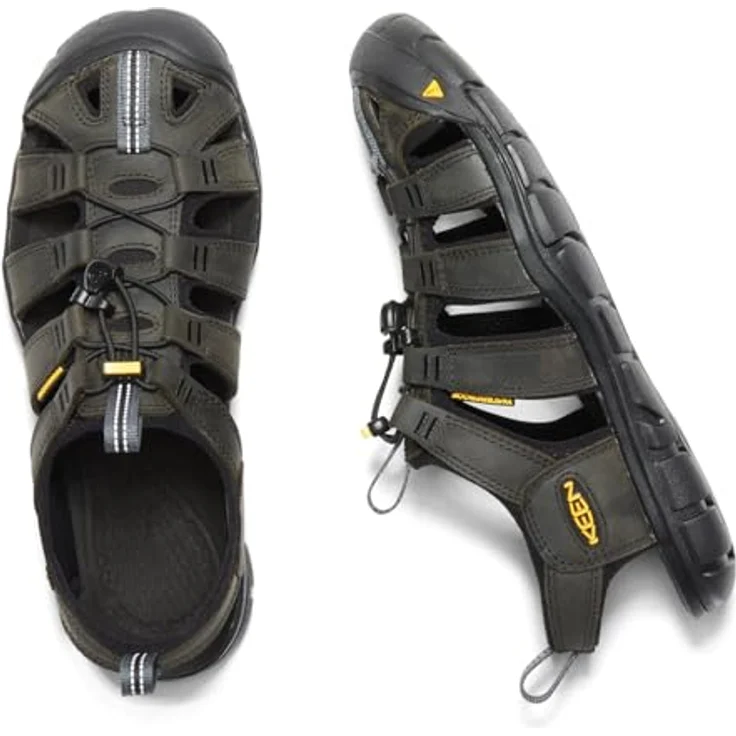 KEEN Clearwater Leather CNX Wanderschuhe für Herren, Schwarz, Leder, Gummi, Größe EUR 43 – Bild 6