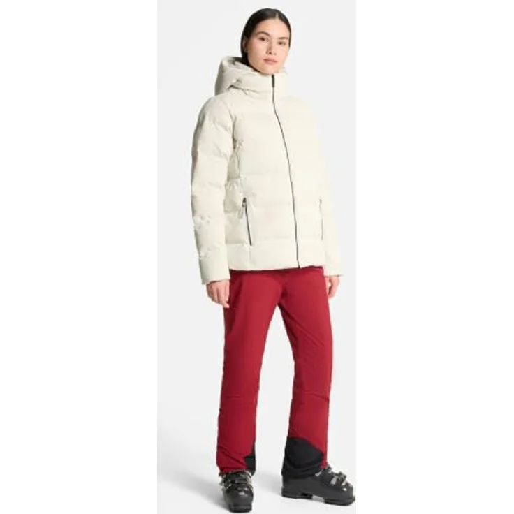 Ziener Skiwear Damen Ski Jacke TRAVA-Z, wasserdichte MicroDown Jacke mit hohem Kragen, cream kord, Größe 38 – Bild 5