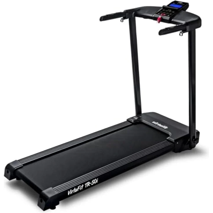 VirtuFit TR-50i Laufband klappbar mit Steigung, 99% vormontiert, belastbar bis 120 kg, Bluetooth-Verbindung, LCD-Display – Bild 1