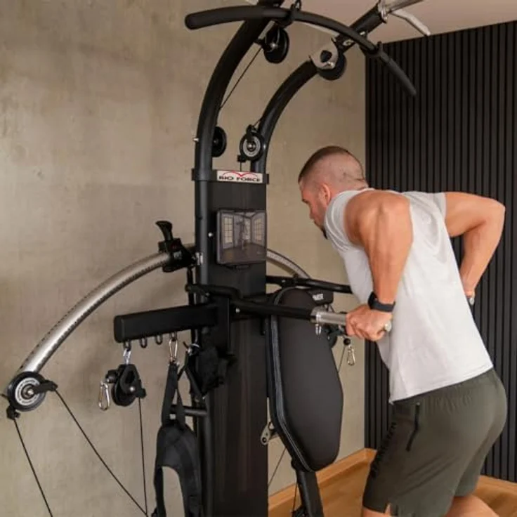 HAMMER Kraftstation BioForce Extreme Pro, Fitnessstation für zu Hause mit TNT-Widerstandstechnologie, 125 kg Zuggewicht, über 140 Übungen – Bild 2