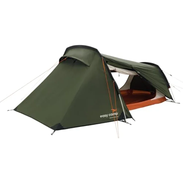 Easy Camp Sarek 2, Tunnelzelt für 2 Personen, kompakt und leicht mit seitlichem Eingang und Veranda, 2.20 kg – Bild 5
