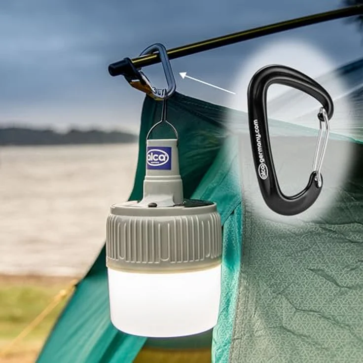 alca® Karabiner-Haken, 2er Set, 500 kg belastbar, rostfrei und witterungsbeständig, ideal für Camping und Outdoor – Bild 5