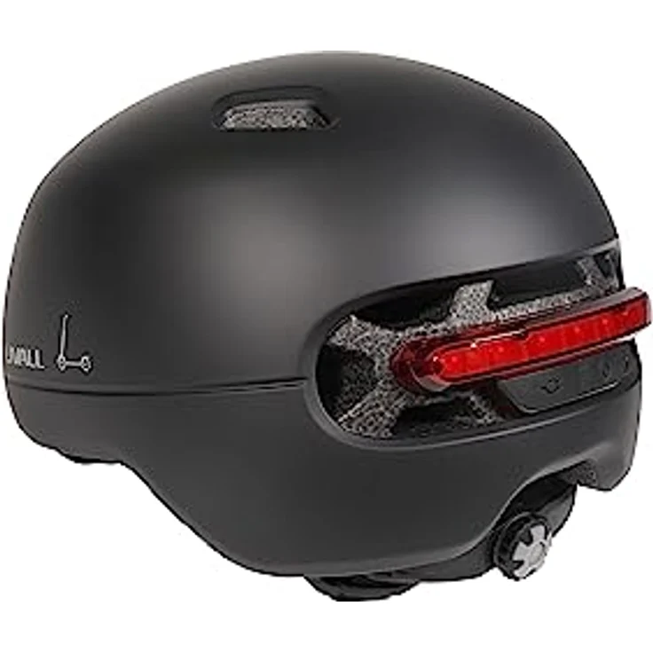 Livall C21, smarter Velohelm mit NTA 8776 Norm, schwarz, Größe L (57-61 cm), SOS-Alarm, Brems- und Rücklicht, abnehmbarer Schirm – Bild 5