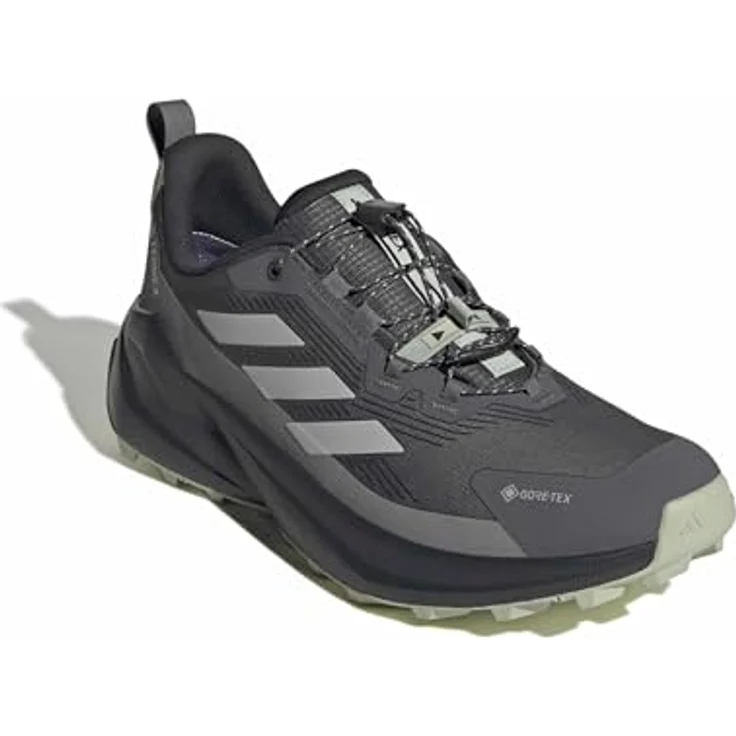 adidas TERREX Hikingschuh, Größe 46.5 EU, Speed Lacing, Grey Six / Grey Two / Halo Green – Bild 3