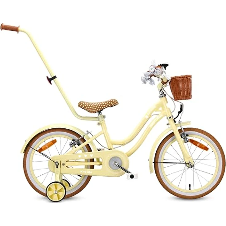 Sun Baby Kinderfahrrad SUN BABY Heart Bike 16 Zoll mit Stützrädern, Butter Yellow, für Kinder bis 50 kg – Bild 1
