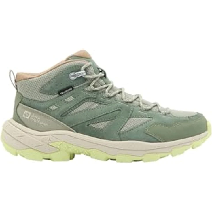 Jack Wolfskin Vojo Tour Texapore Mid W, wasserdichte Wanderschuhe für Damen, Grün, Größe 41, mit griffiger Gummi-Außensohle – Bild 3