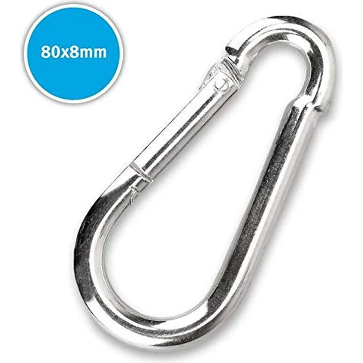 C.P.Sports Griffe für Seilzüge, Kabelzüge, Latzugstange, Rudergriff, Bizeps Trizeps Stange, Trizeps Seil, SZ Stange, Karabiner, Einhandgriff, Unterarmtrainer, Griff Set (Karabinerhaken) – Bild 2