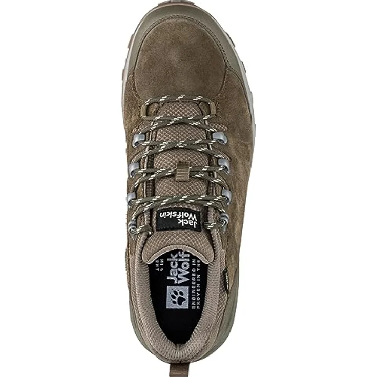 Jack Wolfskin REFUGIO TEXAPORE LOW M, Wanderschuh aus Veloursleder und TEXAPORE CORE, dämpfende EVA-Mittelsohle, optimaler Halt – Bild 5