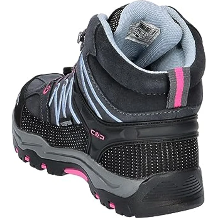 CMP RIGEL MID TREKKING SHOES WP, wasserdichte Wanderschuhe für Kinder aus Veloursleder, Schnellverschluss – Bild 4