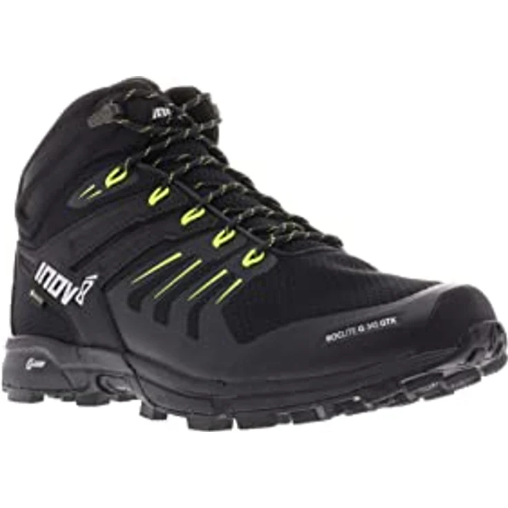 inov-8 Roclite G 345 GTX V2 Wanderschuhe, Herren, Schwarz, wasserdicht, atmungsaktiv, leicht, griffige Gummisohle – Bild 6