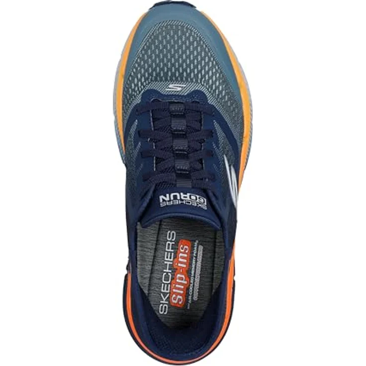 Skechers Slip-Ins Max Cushioning Elite Premier 2.0, Laufschuhe mit Air-Cooled Memory Foam, NVY/Orng - EU 43 – Bild 3