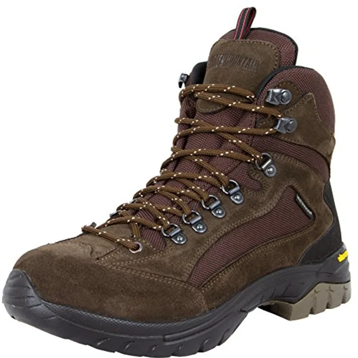 GUGGEN Mountain HPM51 Herren Damen Wanderschuhe, wasserdicht, braun, EU 45