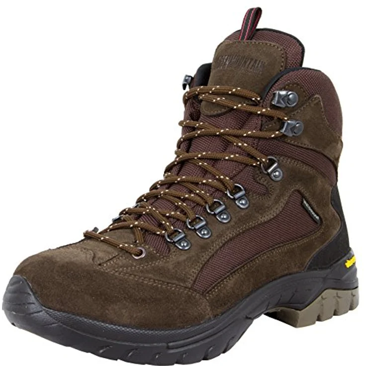 GUGGEN Mountain HPM51 Herren Damen Wanderschuhe, wasserdicht, braun, EU 45 – Bild 1