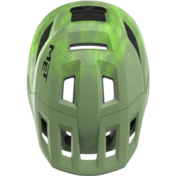 MET Helm SHELTER YOUTH MIPS, Velohelm für Kinder, Größe 52-56, grün-limette – Bild 3