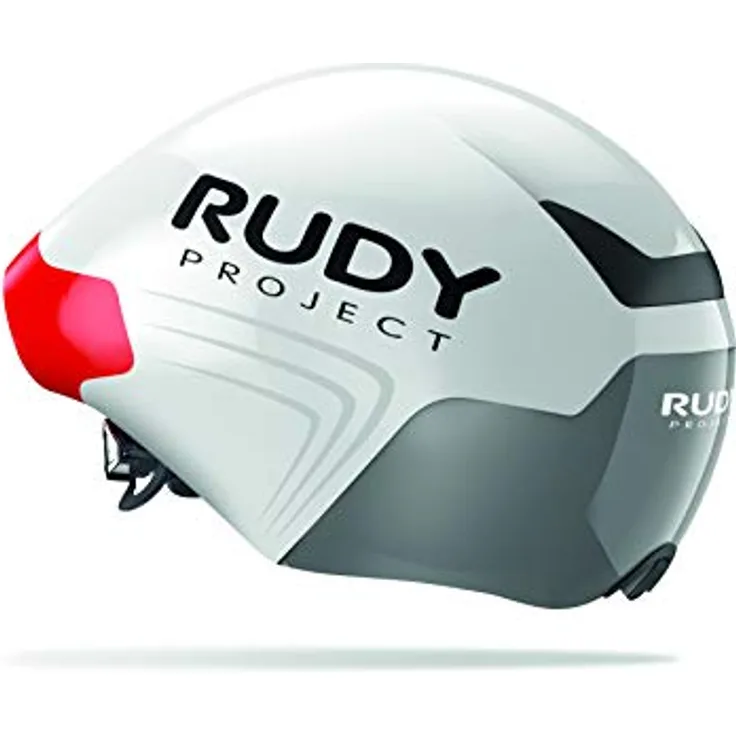 Rudy Project The Wing Helm, aerodynamischer Fahrradhelm mit abnehmbarer Fronthaube, weiß, S-M