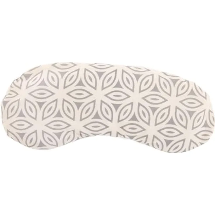 Bodhi Weiches Augenkissen aus Baumwolle | Bio-Leinsamen & Bio-Lavendel | Vegan | Yoga, Entspannung & Meditation | Lotus Petals, natur-grau