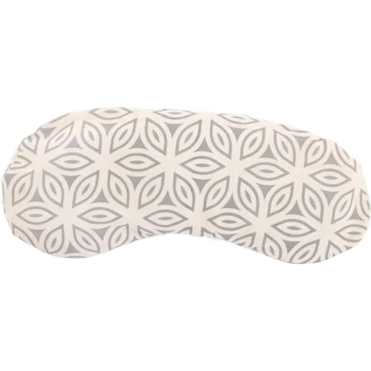 Bodhi Weiches Augenkissen aus Baumwolle | Bio-Leinsamen & Bio-Lavendel | Vegan | Yoga, Entspannung & Meditation | Lotus Petals, natur-grau – Bild 1