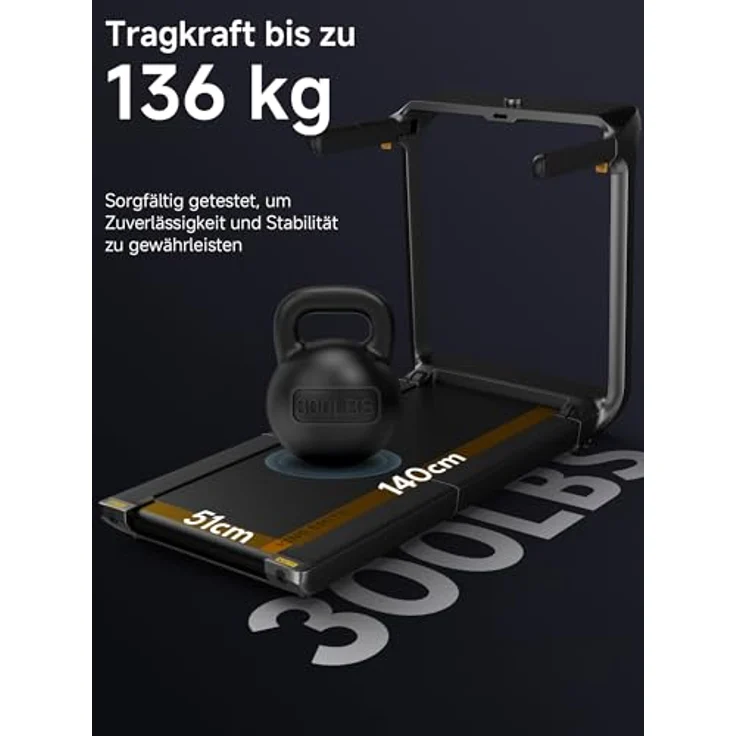 WALKINGPAD WalkingPad X218, Laufband mit LED-Display und NFC-Konnektivität, schwarz – Bild 5