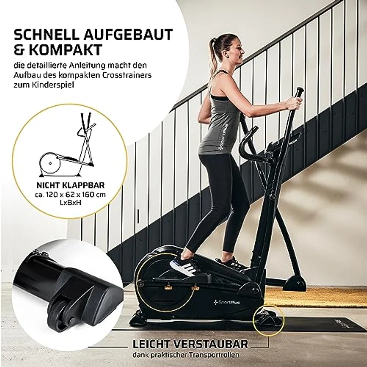 SportPlus SP-ET-9600-iE black/red – Bild 5