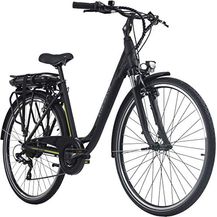 Bild für Adore E-City Bike Damen Versailles 28'' Alu Pedelec schwarz-grün 7 Gang E-Bike 250 Watt Li-Ion 36V/10,4 Ah