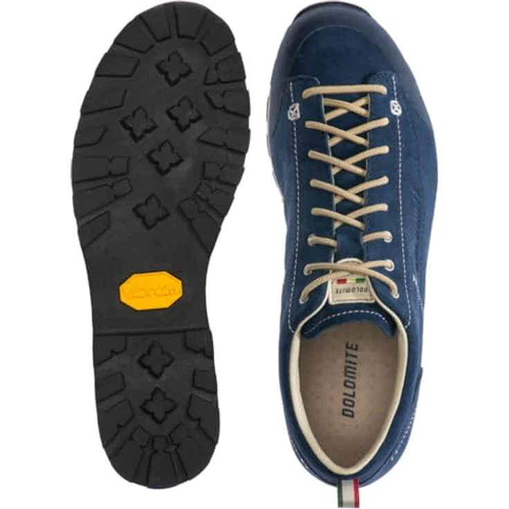 Dolomite 54 Low Evo, Wanderschuhe aus LWG-zertifiziertem Wildleder, recyceltem Mesh, Vibram Laufsohle, blau, Größe 44,5 – Bild 2