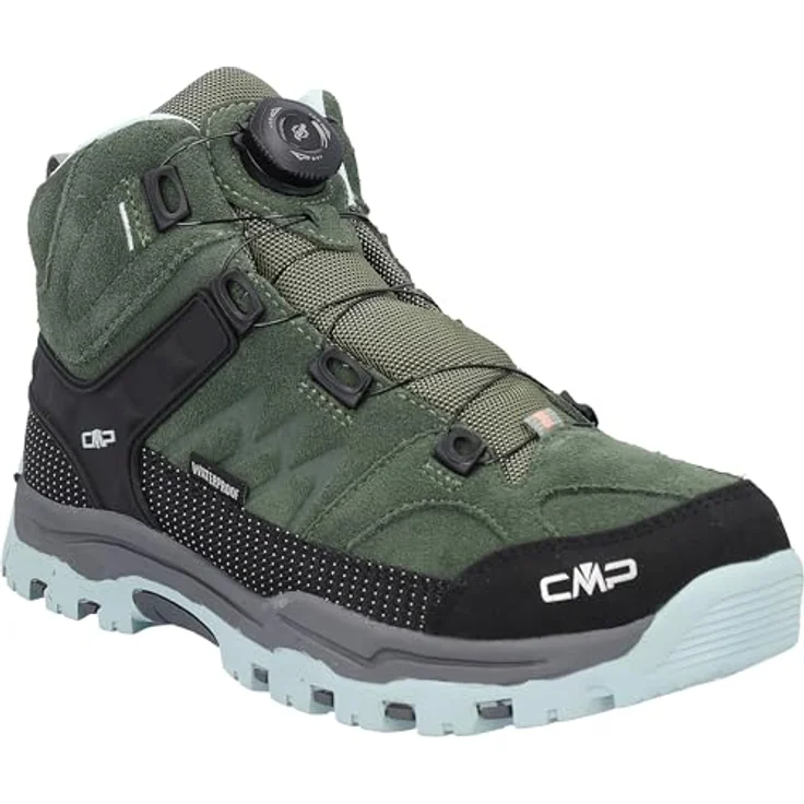 CMP KIDS KIRUNA MID FITGO TREKKING SHOES WP, wasserdichte Outdoorschuhe mit Schnellverschluss und rutschfester Gummisohle – Bild 6