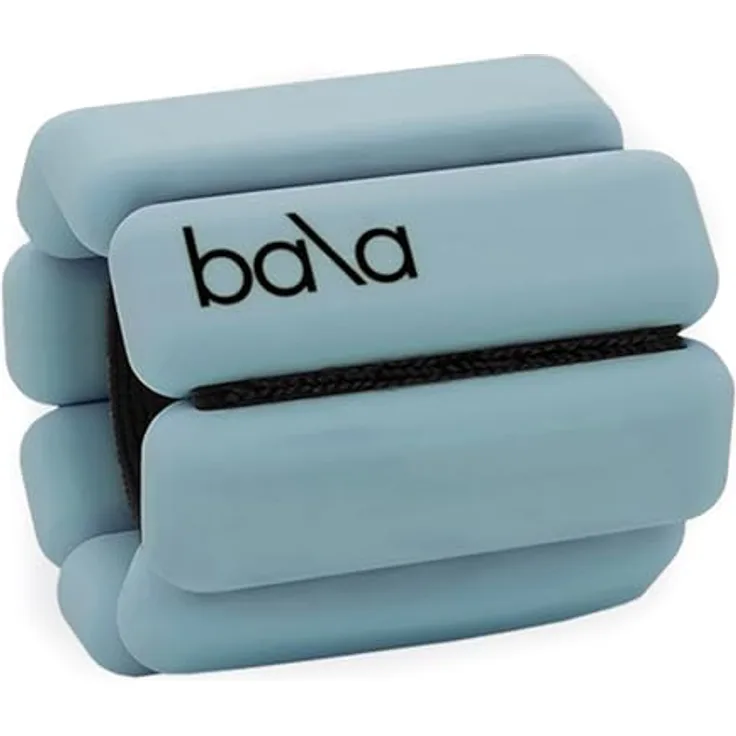 Bala Armreifen – 2er-Set (je 0,5 kg) | verstellbare tragbare Handgelenk- und Knöchelgewichte | Yoga, Tanz, Barre, Pilates, Cardio, Aerobic, Walking | Monochromatisches Meer