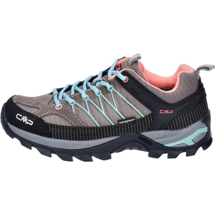 CMP Rigel LOW 3Q54456, Damen Trekking Schuhe mit EVA-Gummi Sohle, waterproof, atmungsaktiv, Textil-Leder-Obermaterial – Bild 2