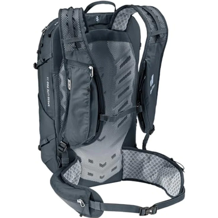 deuter Speed Lite Pro 19, leichter Wanderrucksack mit LiteAir-Rückensystem, Schwarz, für Trinksystem bis 3L – Bild 4