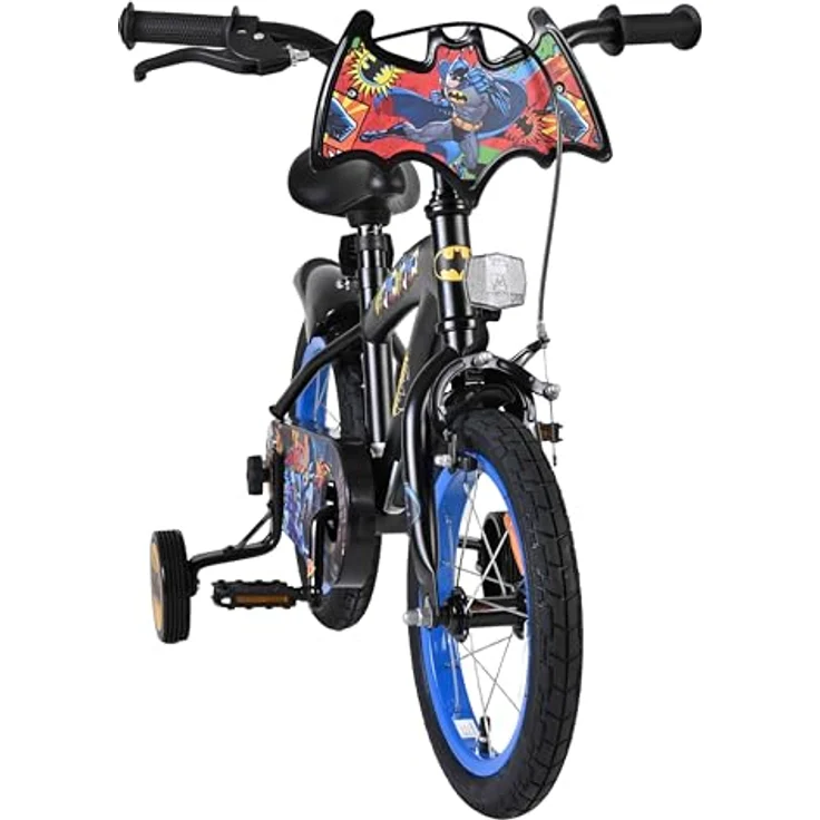 Batman Volare 14-Zoll-Kinderfahrrad, robust mit abnehmbaren Stützrädern und verstellbarem Sattel – Bild 12