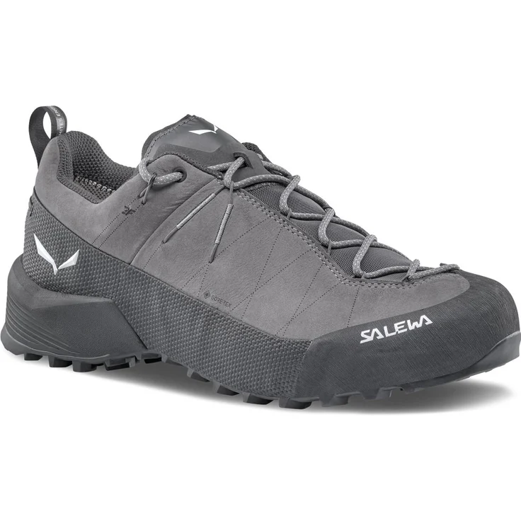 Salewa Wildfire Leather 2 GORE-TEX, Herren Wanderschuhe (44) mit flexiblem Nubukleder, wasserdicht und optimalem Grip, Grau – Bild 1