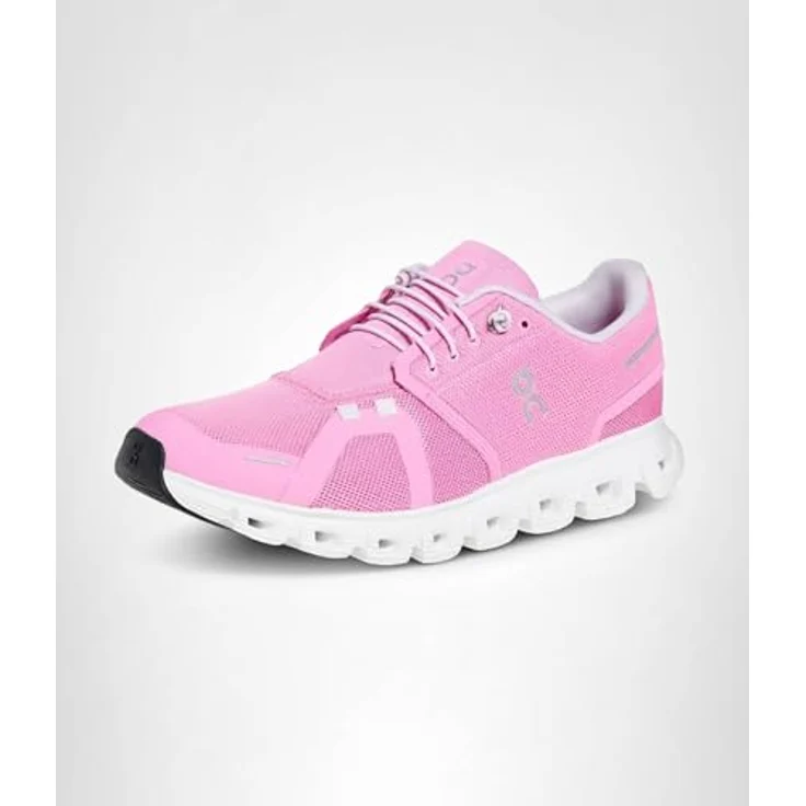 ON Running Cloud 6 Damen Sneakers, Laufschuhe mit CloudTec®-Dämpfung, Raspberry-White, EU 36 US 5 – Bild 5