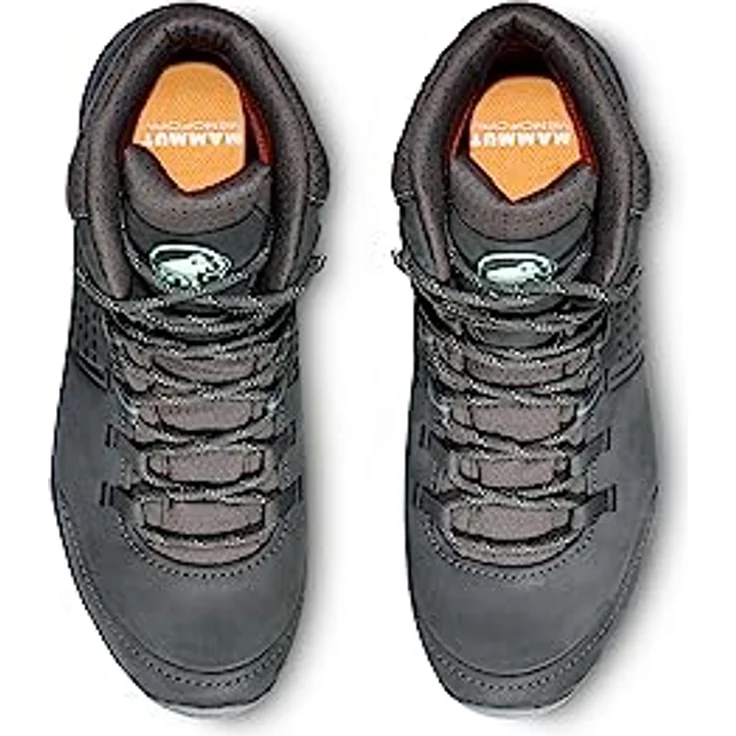 Mammut Nova Mid IV GTX, wasserdichter All-Terrain Wanderschuh aus Nubukleder mit Vibram® Sohle, dunkelgrau/jadegrün – Bild 4