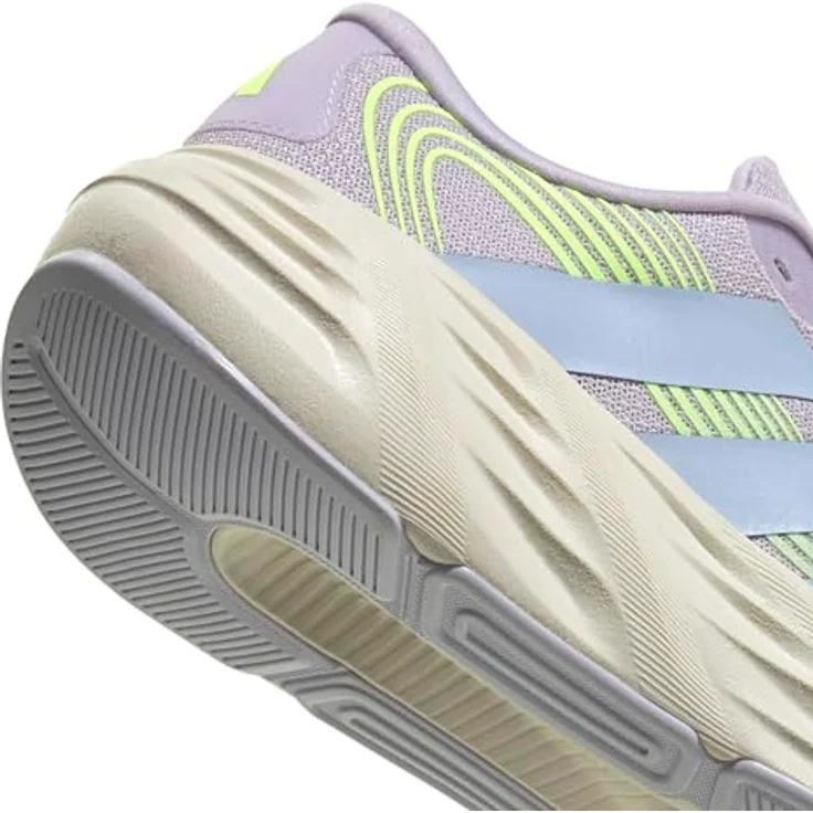 Adidas GALAXY IH9789_590, Laufschuhe mit atmungsaktivem Obermaterial und cloudfoam Dämpfung, Mehrfarbig Purple Tint/Frozen Purple/Hi-Res Yellow, Größe 40 – Bild 5