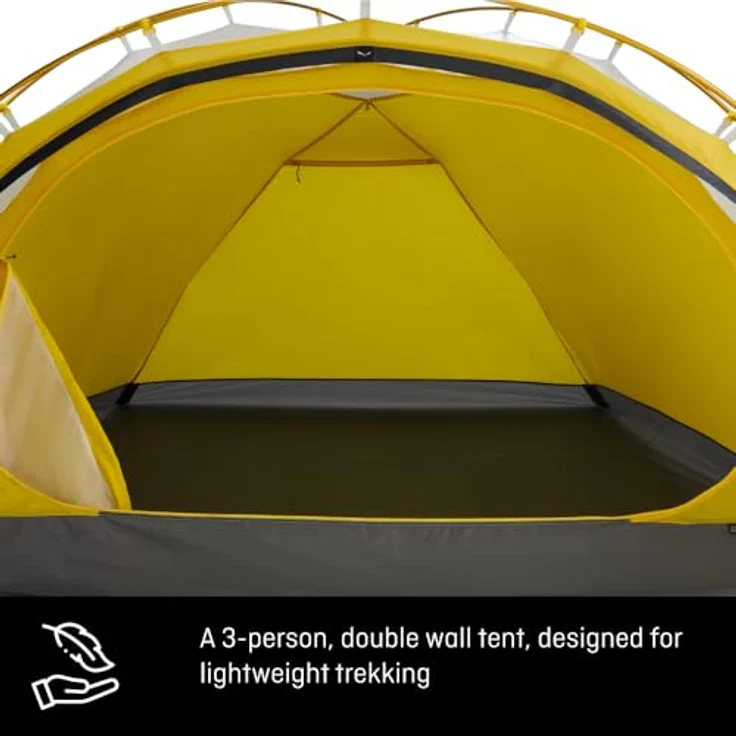 Salewa Litetrek Pro III, Kuppelzelt für 3 Personen, 2.10 kg, wetterfest bis 90 km/h, 3-Jahreszeiten-Einsatz – Bild 5