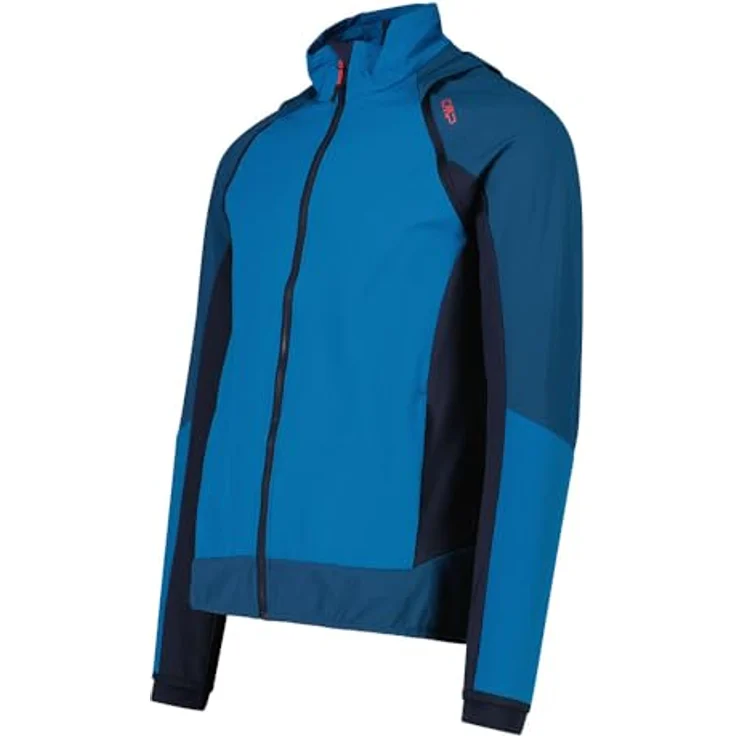 CMP Hybridjacke Softshelljacke Weste Herren, blau, abnehmbare Ärmel, wind- und wasserabweisend, atmbare Materialien, praktische Reissverschlusstaschen – Bild 3