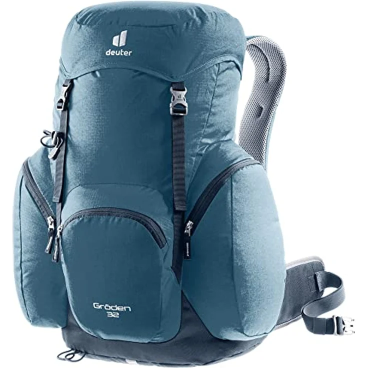 deuter Gröden 32 Classic Wanderrucksack, Atlantic-ink - Maximale Belüftung, ergonomische Hüftflossen, abnehmbare Regenhülle – Bild 1