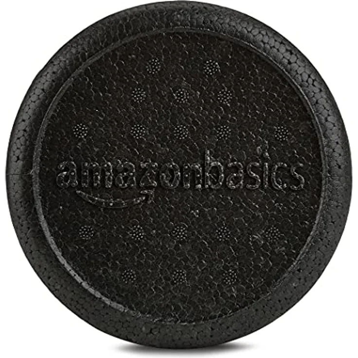 Amazon Basics Hochdichte Schaumstoffrolle, rund - 90 cm, Schwarz, ideal für Gleichgewichtstraining und Rehabilitationsübungen – Bild 3