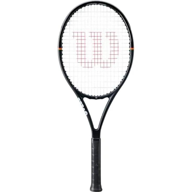 Wilson Pro Staff Team Classic Tennisschläger, Schwarz, Graphit-Zusammensetzung mit verbesserter Präzision und Braid 45 Rahmenkonstruktion, Gr. 2