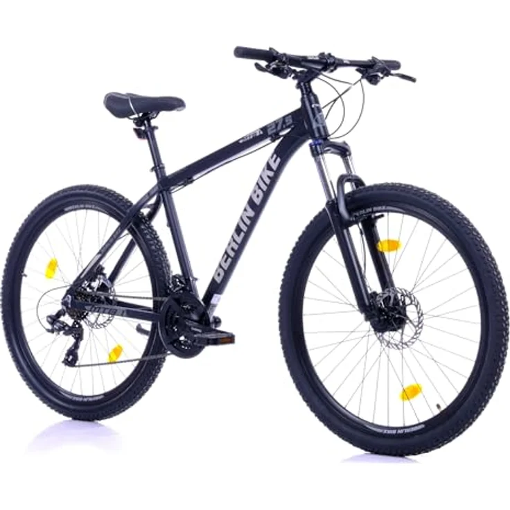 BERLIN BIKE Mountainbike MTB1, 27,5 Zoll, 51 cm Rahmenhöhe, Hydraulische Scheibenbremsen, Shimano-Set, Schwarz-Blau – Bild 1
