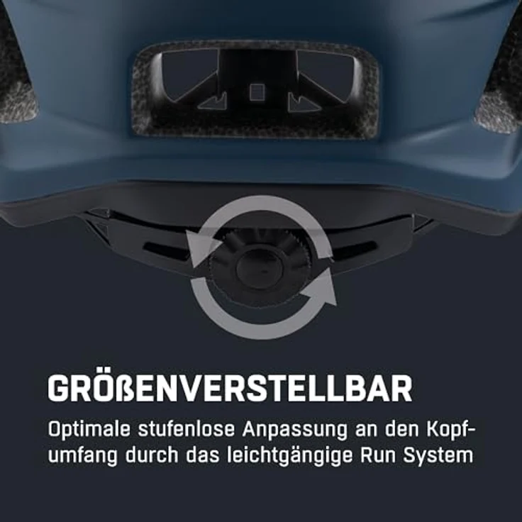 ALPINA Paranus, Trekking-Fahrradhelm mit stoßabsorbierender EPS-Innenschale und großem Lufteinlass, dunkelblau – Bild 5